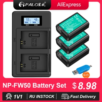 PALO NP-FW50 NP FW50 NPFW50 FW50 Batería para Sony Alpha a6500 a6300 a6000 a5000 a3000 NEX-3 a7R a7, a7R II NEX-3N NEX-5 a7S NEX-7