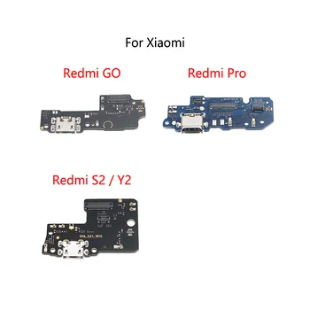 USB estación de Carga del Puerto de Socket Conector Jack de Carga de la Junta Flex Cable Para Xiaomi Redmi S2 Y2 GO Pro
