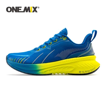 ONEMIX Zapatillas para los Hombres al aire libre de la Aptitud del Deporte de los Zapatos antideslizante Amortiguación Ultra-Luz de Apoyo a la Comodidad Hombre Zapatillas de deporte Entrenadores