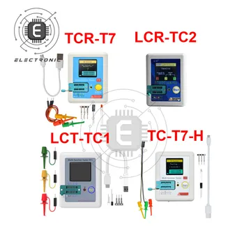 TC-T7-H TCR-T7 LCR-TC1/TC2 Transistor Tester Multimetro de colores de la Pantalla Para el Diodo Triodo MOS/PNP/NPN Condensador Resistencia