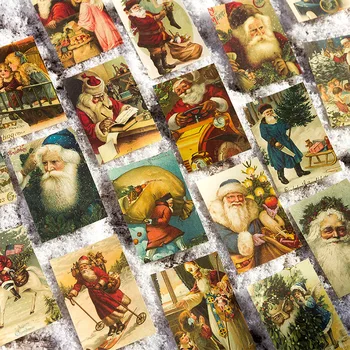 100 láminas Vintage de la colección de recortes de Material de Papel de la Navidad de Arte de Suministros para Manualidades de Decoración Para el Diario Planificador de la Tarjeta de Regalo
