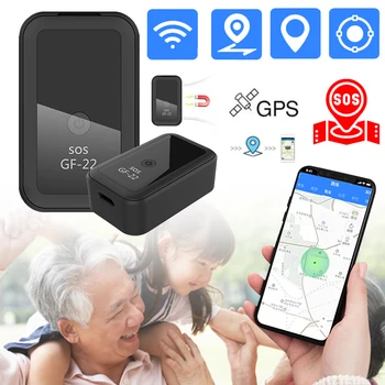 2023 Nuevo GPS Tracker Dispositivo GF-22 DE GPS en Tiempo Real del Coche Tracker Mini Posicionamiento Preciso de Control de Voz Anti-pérdida de Localizador del Dispositivo
