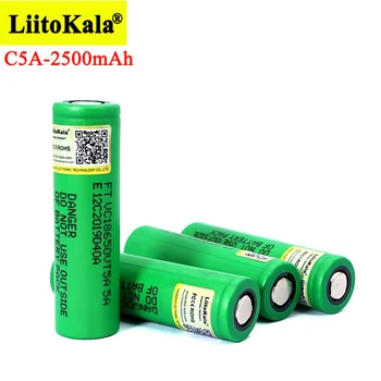 Liitokala VTC5A 2600mAh 18650 Batería de Litio 20A 30A Descarga 18650VTC5 pilas para linterna de cabeza plana