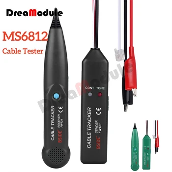 Cable Tracker Probador de 1.5 kHZ Red de línea Telefónica Detector de alambre buscador de cableado de los Cables de Seguimiento ubicación de punto de interrupción de la prueba MS6812