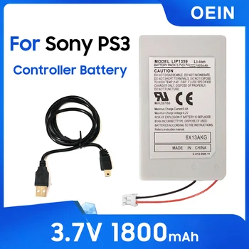 1PCS de Litio Li-Ion Battery Pack Para PS3 de Sony PlayStation3 mando Inalámbrico de PS3 Gamepad 3.7 V 1800mAh Batería Recargable
