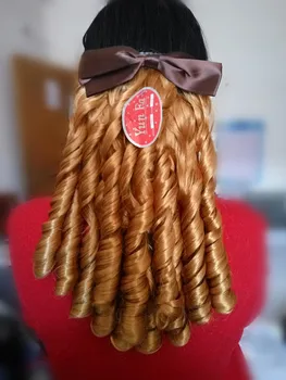 2 colores marrón y oro rollos de accesorios para el cabello accesorios para el cabello de novia princesa real cosplay romano rizos de halloween cosplay