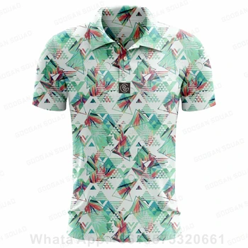 De verano Casual de Moda de Polo de las Camisetas de los Hombres de Manga Corta de secado Rápido Ejército de Equipo de Pesca de Golf de T-shirt Tops Clothin Más el Tamaño