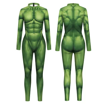 IOOTIANY Superhéroe de Bruce Banner en Hulk Sexy Traje de Cosplay Hombres Mujeres Unisex Trajes de Fiesta de Halloween Medias Zentai Traje Traje