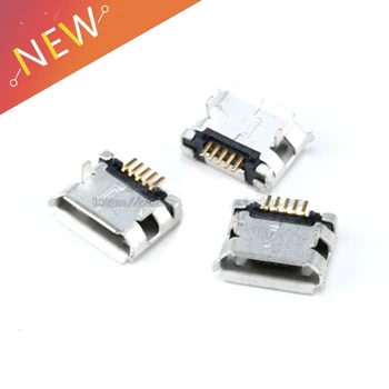 20pcs/lot 5 Pin SMT Socket Conector Micro USB Tipo B Hembra Colocación de SMD DIP Conector del Zócalo