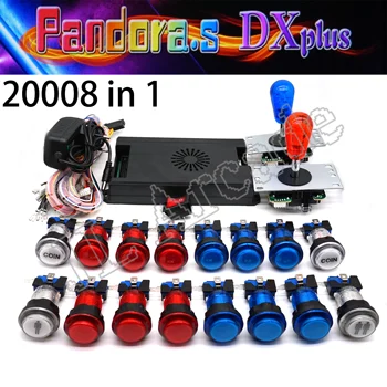 Pandora SAGA Cuadro DX plus Arcade Kit de BRICOLAJE 20008 Juego En 1 LED Botón pulsador Joystick sanwa fuente de Alimentación para la pieza superior de la Máquina de Gabinete