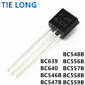 100pcs BC639 BC640 BC546B BC547B BC548B BC556B BC557B BC558B BC559B BC546 BC547 BC548 BC556 BC557 BC558 triodo transistor A-92
