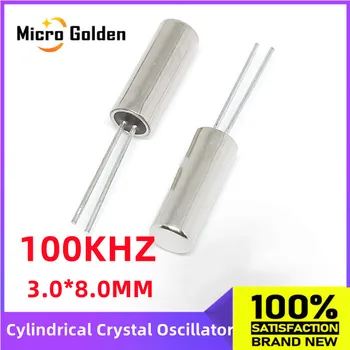 (10pcs) 100KHZ 100K 100.000 KHZ Cilíndrico Oscilador de Cristal de 206 2x6MM 2.0*6.0 mm DIP2 de Cuarzo Cristal Resonador Columna
