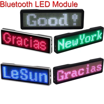 El indicador LED de Bluetooth Nombre del Módulo Insignia de BRICOLAJE Programable de Desplazamiento Mensaje de la Junta de Mini Pantalla LED HD de BRICOLAJE Electrónico Kit