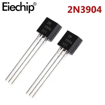 50pcs 2N3904 3904 Transistor NPN 0.2 a 40V A-92 Nuevos Originales