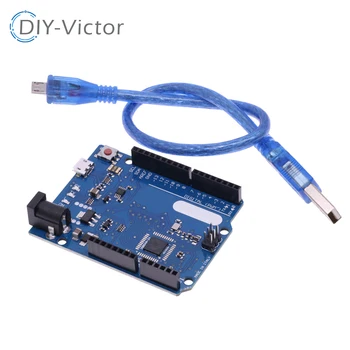 Leonardo R3 junta de desarrollo de la Junta de + Cable USB ATMEGA32U4 Para Arduino Starter Kit DIY