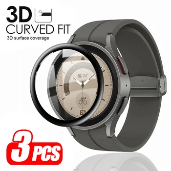 1-5pcs Suave Película de Vidrio Para Samsung Galaxy Reloj 5 Pro 45mm reloj 5 4 Protector de Pantalla para Galaxy Reloj Activo 4 2 40 mm 44 mm