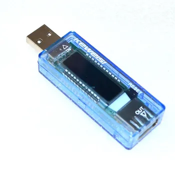 USB Probador de Tensión de Corriente del Cargador Capacidad del Probador de Voltios de Tensión de Corriente Medidor de Tiempo de Visualización Móvil Detector de Potencia de Prueba de la Batería