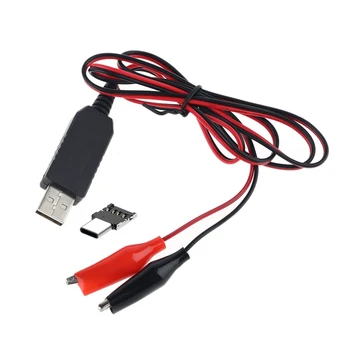 DIY Tipo C USB 1.5 V 3V 4.5 V 6V Cable de Alimentación AA AAA C D Tamaño Eliminador de Batería E56B