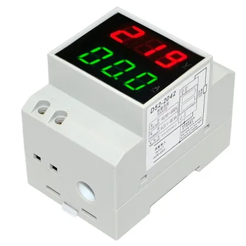Riel DIN Pantalla Led Voltímetro Amperímetro Transformador incorporado en el AC80-300 200-450V 0-100A de Voltaje en el Panel de medición de Corriente