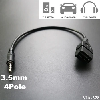 1PC 3.5 mm Macho de Audio AUX Jack a USB 2.0 Tipo a Hembra OTG Convertidor de Cable Adaptador para Coche MP3 20cm Portátil Conveniente Cable