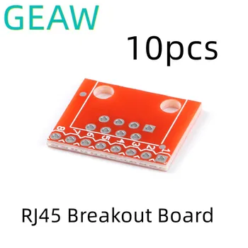 10pcs RJ45 Breakout Board Módulo RJ45 para SUMERGIR la Placa Adaptadora de la Junta de Ethernet Conector de BRICOLAJE Electrónica para Arduino Portátil y Modular