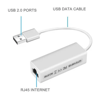 USB 2.0 LAN RJ45 de Red Ethernet Convertidor Adaptador de Conector