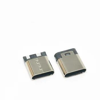 1-20pcs de Tipo C, 3.1 conector USB Tipo-C 2Pin 2P Alambre de Soldadura Conector Hembra Recto Para el Teléfono Móvil de Carga del Puerto de toma de Carga