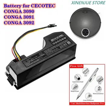 Aspirador Batería 14,8 V/3000mAh 05173 para CECOTEC CONGA 3090, 3091, de 3.092