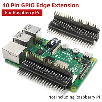 Raspberry Pi 40 Pines GPIO de la Extensión del Encabezado de la Fila Doble Ángulo recto GPIO Borde del Conector de la Extensión de Pi 4B 3B+ 3B Cero 2 W