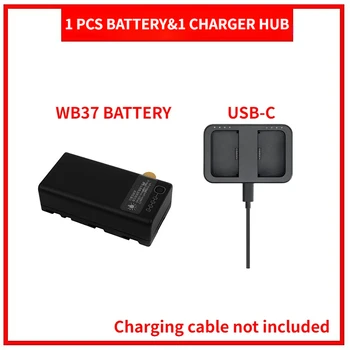 Se utiliza para cargar la WB37 de la batería y también es compatible con terceros USB-C cargadores. Soporta 65W PD carga rápida.