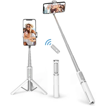 Mini Selfie Stick Trípode de Aluminio Monopie Soporte Para Xiaomi Huawei iPhone 11 Pro Max X XS XR 7 8 Plus SE 2020 12 Teléfono Smartphone