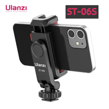Ulanzi ST-06S Vertical de Teléfono de soporte de Trípode Con el Frío de Zapatos Para Mic Luz Teléfono Clip Para el iPhone 12 Vlog Titular Smartphone