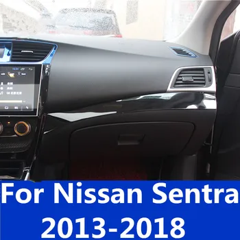 Para Nissan Sentra 2013-2018 de Alta calidad en el volante de Interior tapizado en ribete de lentejuelas ajuste tablero de la decoración de los Accesorios del coche