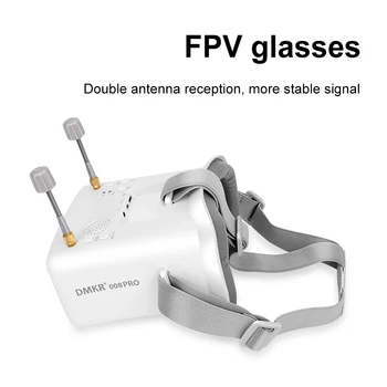 5.8 G 40CH la Vista en Primera Persona VR Gafas de Doble Antenas Mini FPV Gafas de 3.0 Pulgadas Construido en una Batería para RC Drone Principiante Gafas