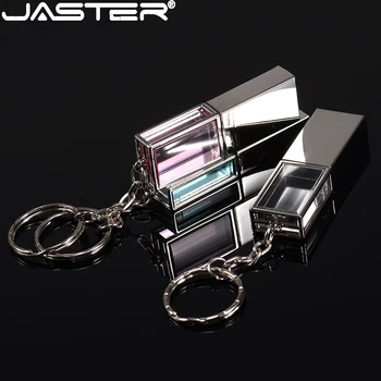 JASTER Mini de metal de color rosa de Cristal USB 2.0 de 64 gb de Disco U Pen Drive 16GB USB Flash Drive Memory Stick de 32 gb de Almacenamiento en Disco Regalos de Empresa