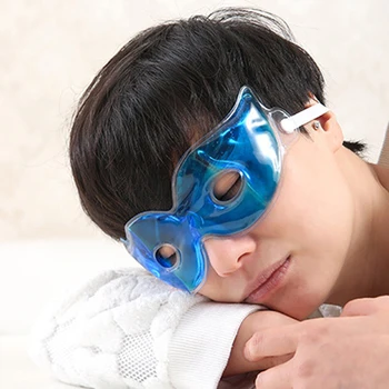 Helado Gafas de Aliviar la Fatiga del Ojo Elimina los Círculos Oscuros de Hielo de la Máscara de Ojo Eficaz Sueño de Cuidado de los Ojos Relajarse Ice Pack de Gel Película TSLM2