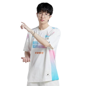 2023 BLG Jersey LOL LPL Bin Yagao Xun Elk EN Uzi Nombre Personalizado de la Camiseta E-Sport Uniforme Ventilador Blanco de las Camisetas de las Mujeres de los Hombres de la Ropa