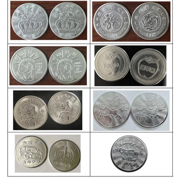 100pcs por bolsa de Estilo Arcade Juego de Monedas de 25 Tokens*1.85 mm de acero Inoxidable para los tokens de Arcade MAME la Máquina de la Diversión del Gabinete