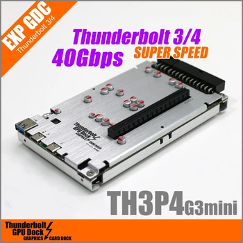 EXP GDC Actualizado TH3P4G3 compatible con Thunderbolt GPU Muelle de la Tarjeta Gráfica Dock Para Macbook Portátil Externa de la Tarjeta Gráfica PD60W