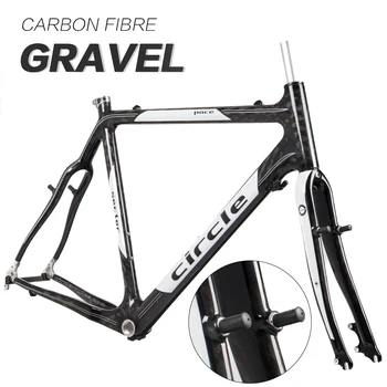 700C GRAVA de fibra de Carbono cuadro de la bicicleta