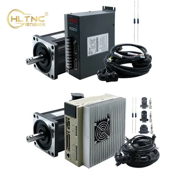 HLTNC 110ST-M04030 M06020 1.2 KW 220V Motor Servo de la CA del Kit de 3000Rpm 4N 6N Motor Con T3L T3M RS485 Controlador Para CNC Grabador Router