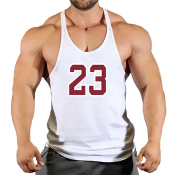 Nueva Marca de 23 Gimnasio de la parte Superior del Tanque de los Hombres Ropa de deporte para Hombre de Culturismo camisetas Gimnasio de Verano Ropa para hombres Chaleco sin Mangas de las Camisas