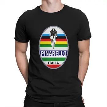 Los hombres de Pinarello Italia Bicicletas Camisetas parte Superior italiano de bicicletas Pura Ropa de Algodón de la Novedad de Manga Corta Cuello Redondo Camisetas de Regalo T-Shirt