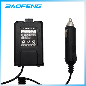 BAOFENG Eliminador de Batería Cargador de Coche para Baofeng UV5R UV-5RE UV-5RA de Dos vías de Radio 12-24V Walkie Talkie Accesorios Replacemnet