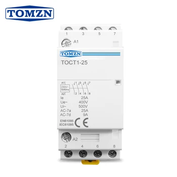 TOCT1 4P 25A 2NC 2NO 220V/230V 50/60HZ riel Din Hogar de ca contactor Modular