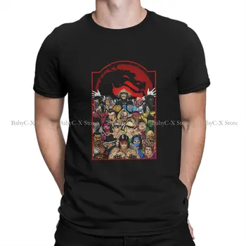 Los personajes de Moda de Camisetas de Mortal Kombat MK Midway Juego Gráfico de Hombres Tops Camiseta de Cuello Redondo