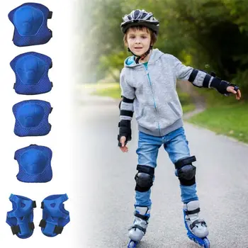 6Pcs/set Deportes Almohadillas Protectoras de rodilleras de Niños en Bicicleta Skateboard Patinaje de Ciclismo de Protección en el Codo de la Guardia Scooter Protector de los Niños