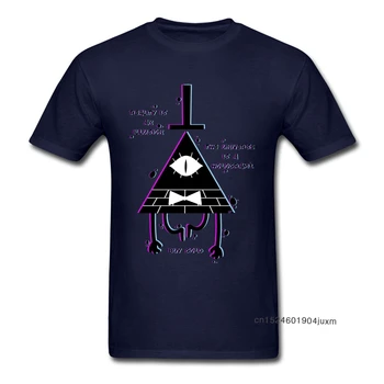 Macho de la Camiseta de la Ilusión de la Gravedad de Otoño Camiseta Illuminati de camiseta de los Hombres de Verano de Tamaño Grande de Algodón con cuello redondo Ropa de Patrón Geométrico Divertido