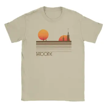 Estrella Disney Guerra Visitar Tatooine T-Shirt para Hombres Impresionante de Algodón Puro Tees O de Cuello de Manga Corta Camisetas de la Nueva Llegada Ropa