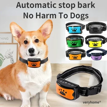 Perro de mascota Anti Ladridos Dispositivo USB Ultrasónico Eléctrico Perros Formación Collar de Perro Deje de Ladrar Vibración Anti Corteza Collar de Dropship
